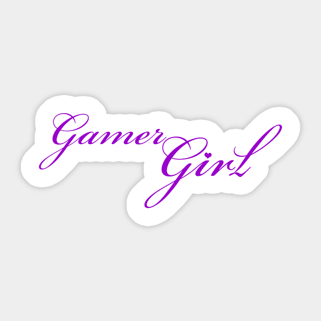 Gamer girl pink text Sticker by Playfulfoodie